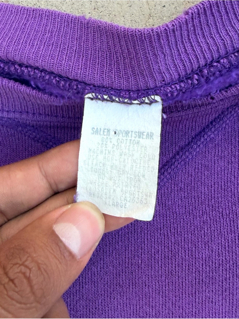 Vintage 90s Phoenix Suns Salem Sportswear Crewneck Sweatshirt Purple Size XL - Picture 2 of 7